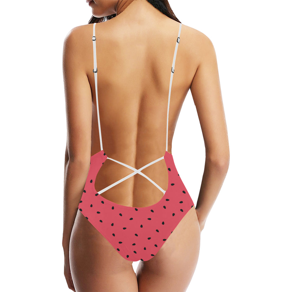 watermelon texture background Women's One-Piece Swimsuit