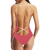 watermelon texture background Women's One-Piece Swimsuit