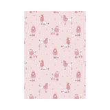 Poodle dog pink color theme House Flag Garden Flag