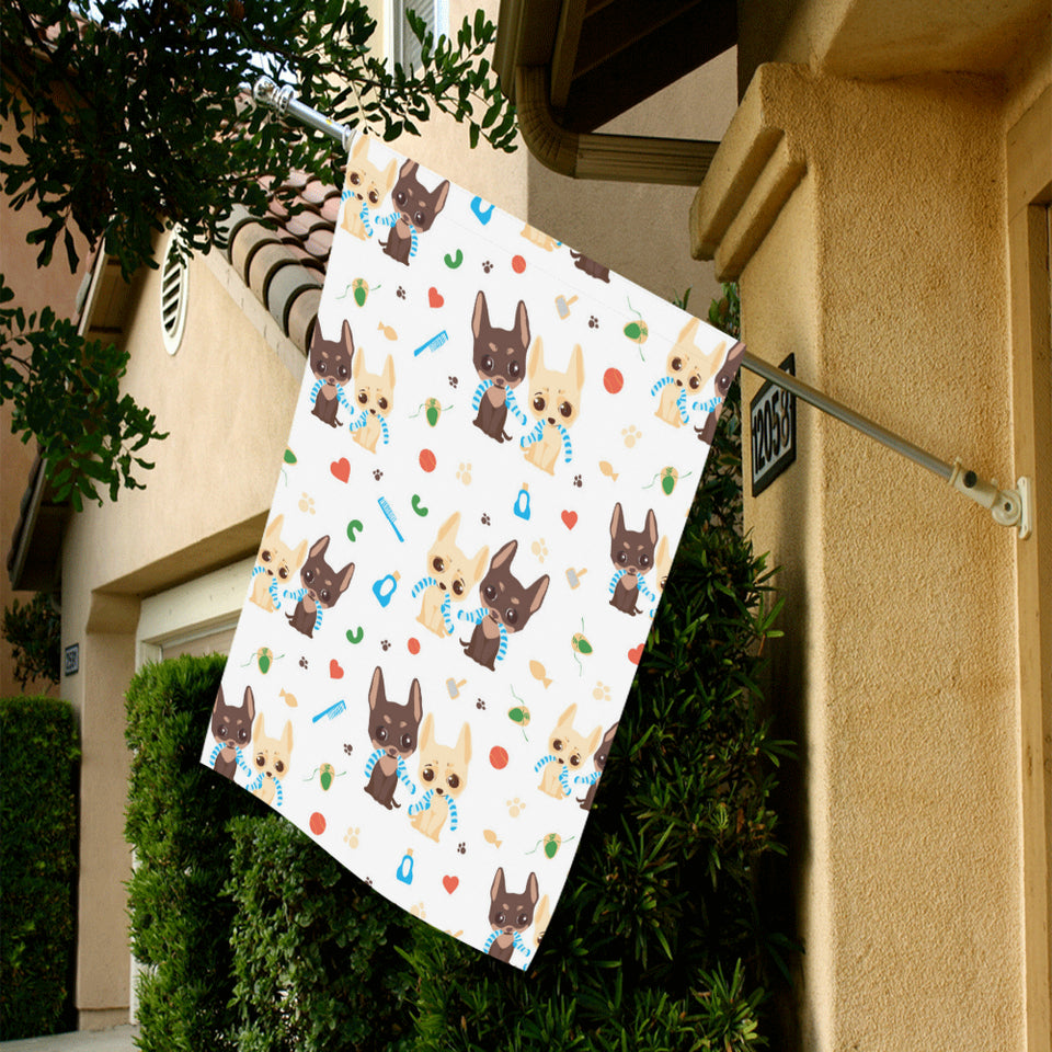 Cute Chihuahua dog pattern House Flag Garden Flag