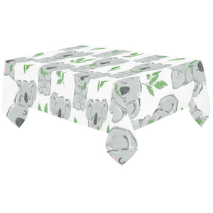 Hand drawn Koala leaves pattern Tablecloth