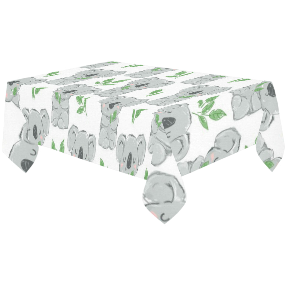 Hand drawn Koala leaves pattern Tablecloth
