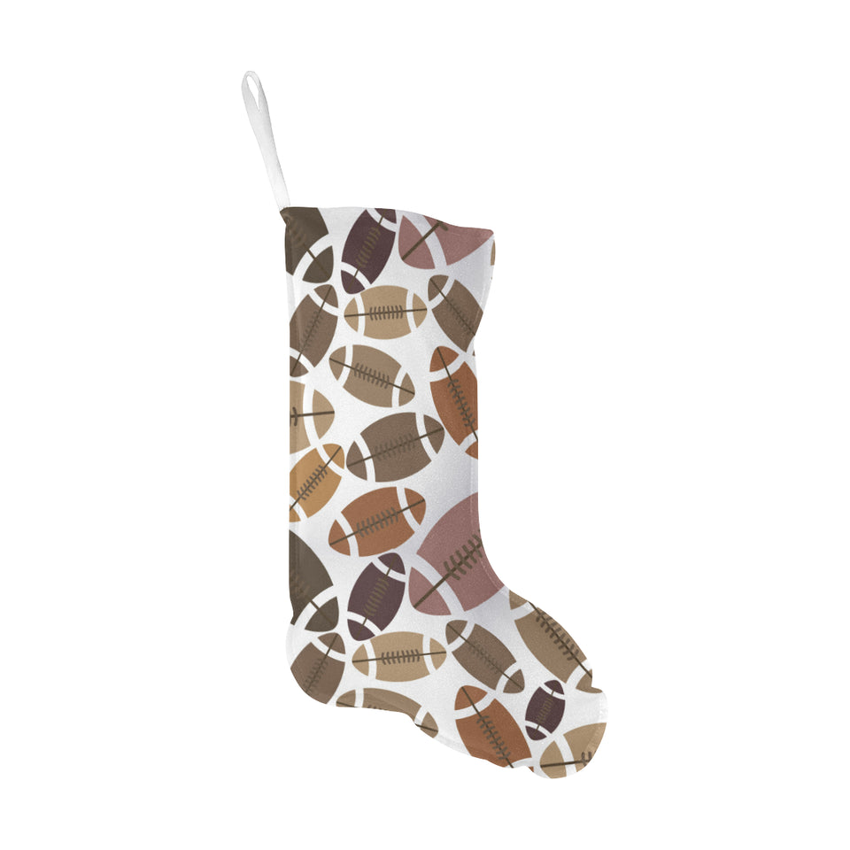 American football ball pattern Christmas Stocking