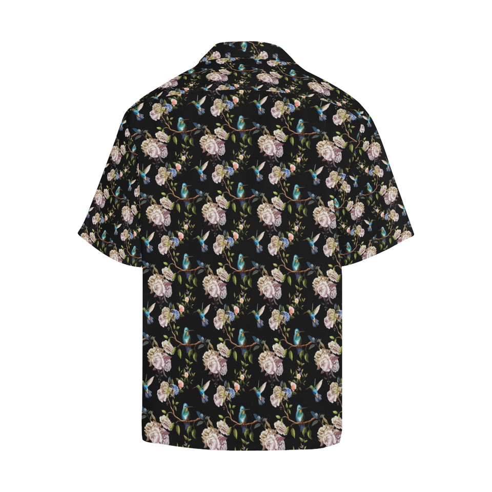 Hummingbird Pattern Print Design 03 Men's All Over Print Hawaiian Shirt (Model T58)