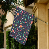 colorful space pattern planet star House Flag Garden Flag