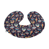 Colorful mushroom pattern U-Shaped Travel Neck Pillow