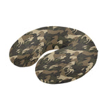 Horse Camouflage Pattern U-Shaped Travel Neck Pillow