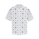 Anchor rudder nautical design pattern Men's All Over Print Hawaiian Shirt