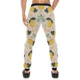 lemon flower leave pattern Unisex Casual Sweatpants