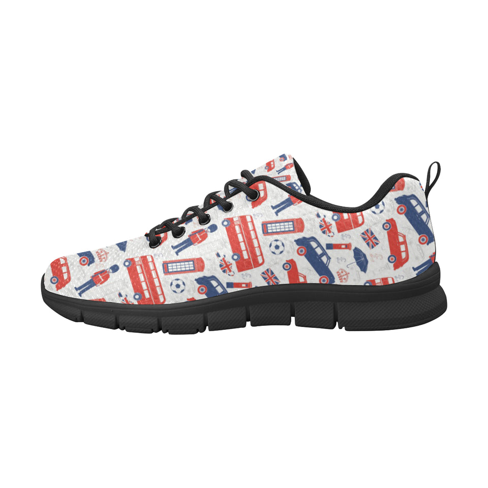British Pattern Print Design 03 Men's Breathable Sneakers ( Model 055)