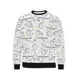 Siberian Husky design pattern Men's Crew Neck Sweatshirt