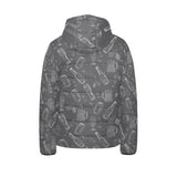 Beer hand drawn pattern Kids' Boys' Girls' Padded Hooded Jacket