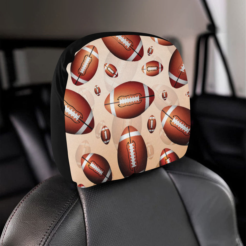 American football ball design pattern Car Headrest Cover