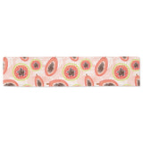 papaya leaves pattern Table Runner