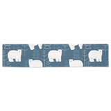 polar bear mother her child pattern Table Runner