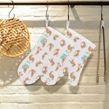 Cute Kangaroo pattern Heat Resistant Oven Mitts