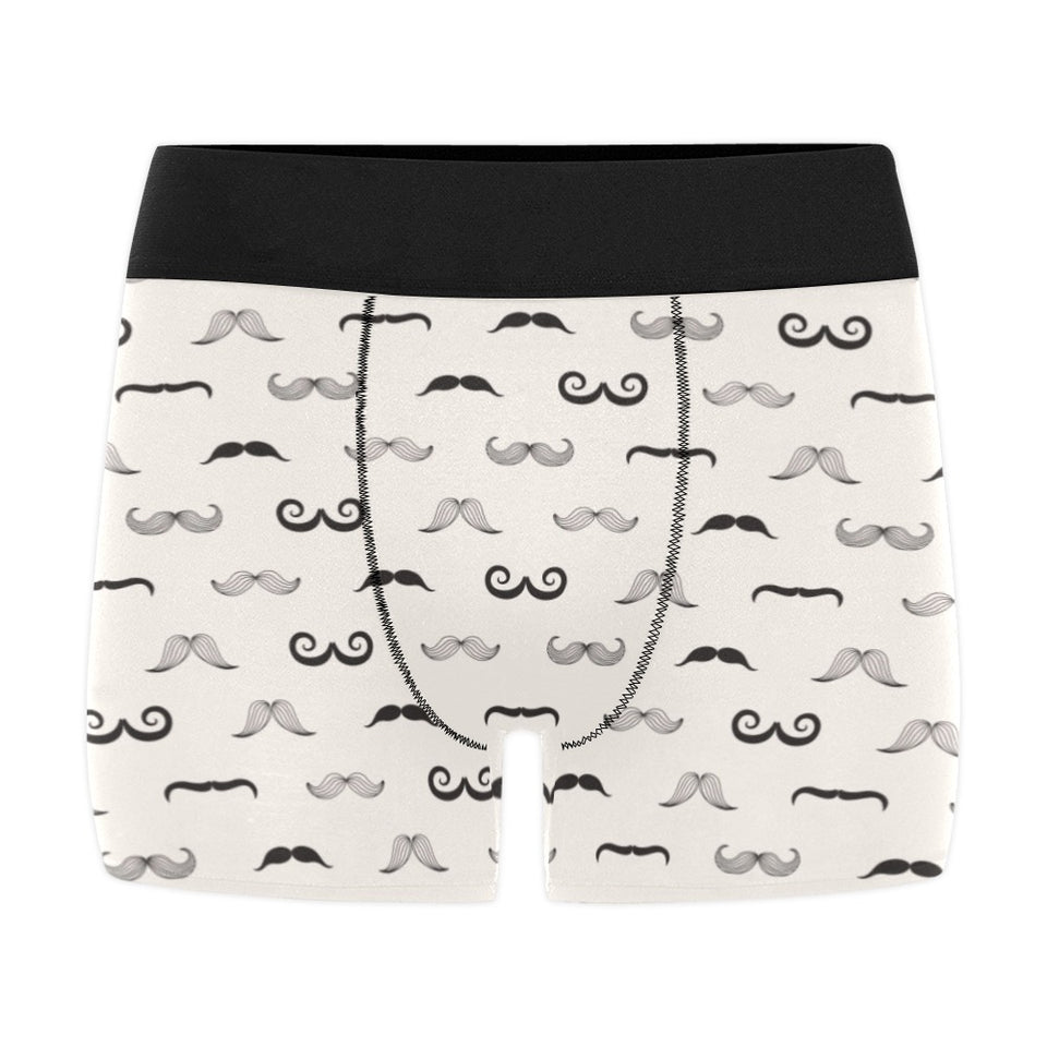 Mustache Beard Pattern Print Design 05 Men's All Over Print Boxer Briefs Men's Underwear