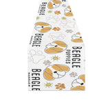 Cute beagle dog pattern background Table Runner