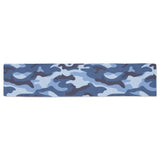 Blue camouflage pattern Table Runner