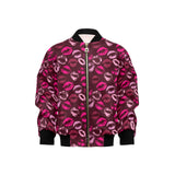 Lips Pattern Print Design 03 Kids' Boys' Girls' Bomber Jacket