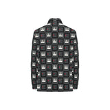 Piano Pattern Print Design 05 Women's Long Sleeve Polo Shirt