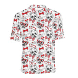 Yorkshire Terrier Pattern Print Design 04 Men's All Over Print Polo Shirt