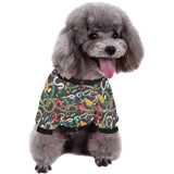 Colorful snake plant pattern All Over Print Pet Dog Round Neck Fuzzy Shirt
