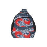 Koi Fish Carp Fishs hand drawn japanese art All Over Print Chest Bag