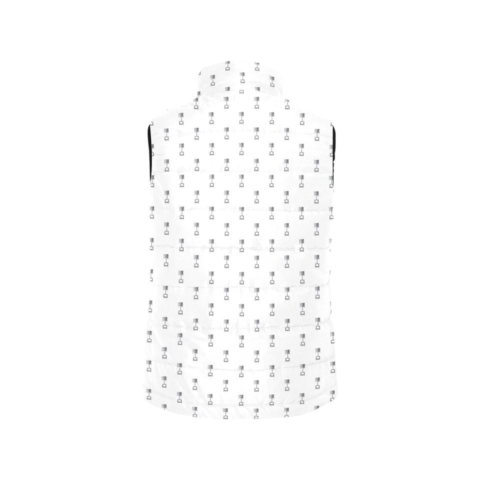 Engine Piston Background Pattern Print Design 01 Women's Padded Vest