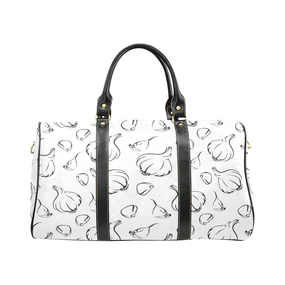 Garlic pattern black white Travel Bag