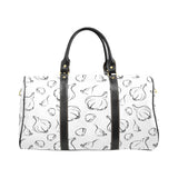 Garlic pattern black white Travel Bag