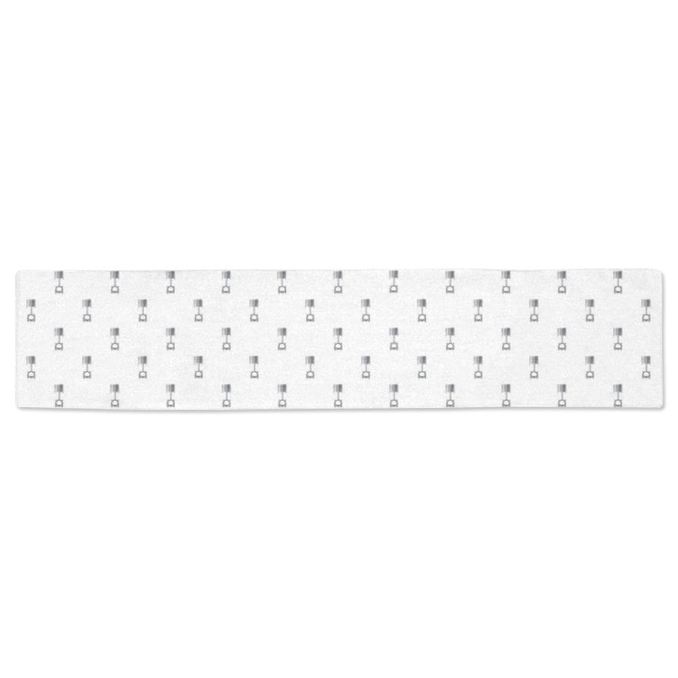 Engine Piston Background Pattern Print Design 01 Table Runner