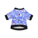 white bengal tigers pattern All Over Print Pet Dog Round Neck Fuzzy Shirt