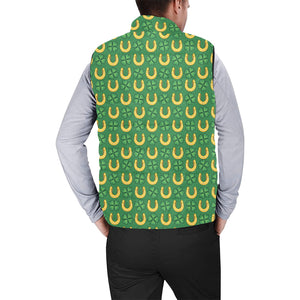 Horseshoes Pattern Print Design 05 Men's Padded Vest