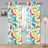 Colorful moon pattern Gauze Curtain