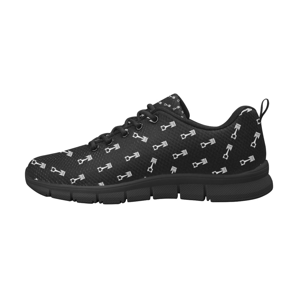 Engine Piston Black Theme Pattern Print Design 03 Women's Sneaker Shoes