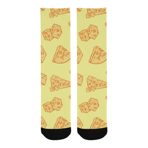 Cheese design pattern Crew Socks