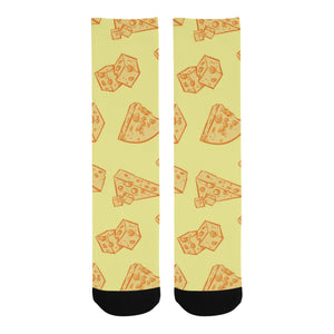 Cheese design pattern Crew Socks