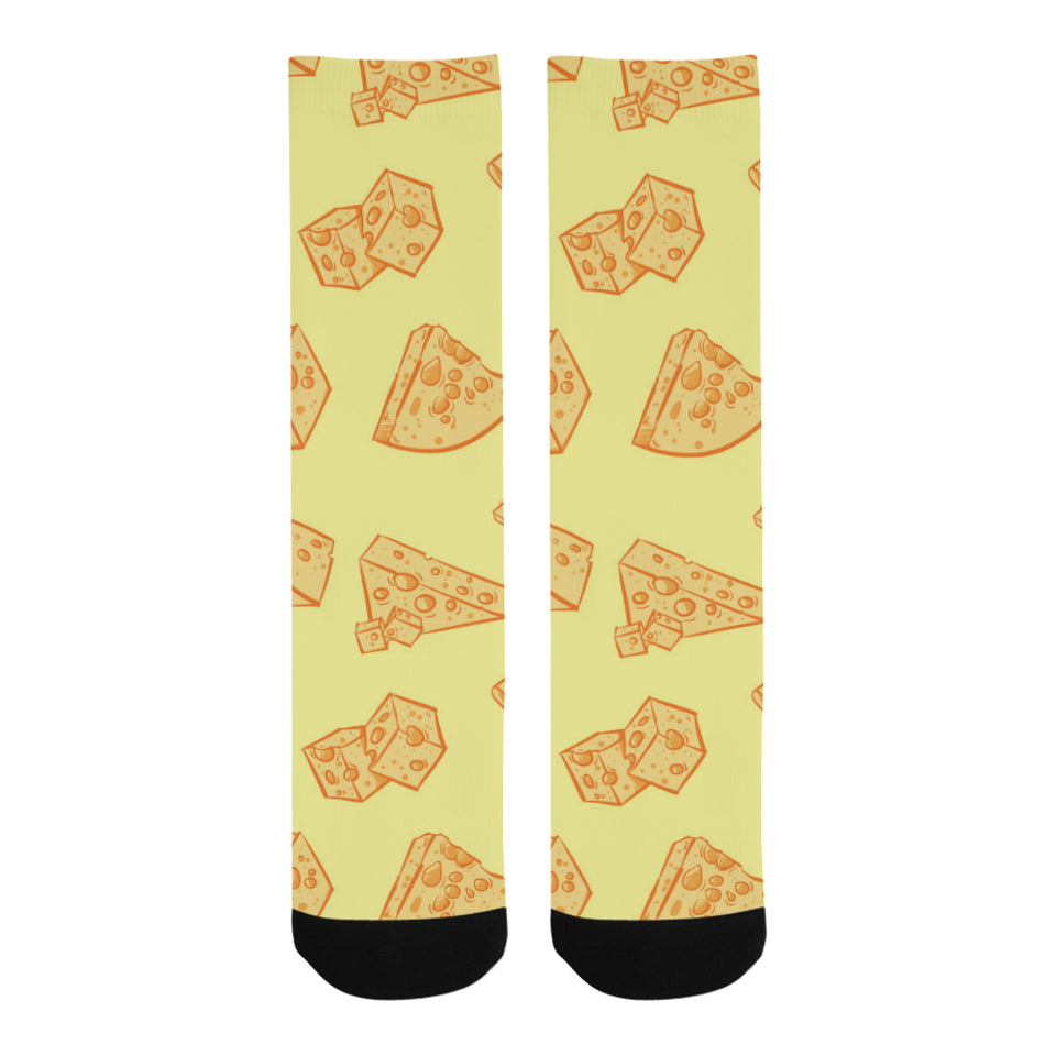 Cheese design pattern Crew Socks