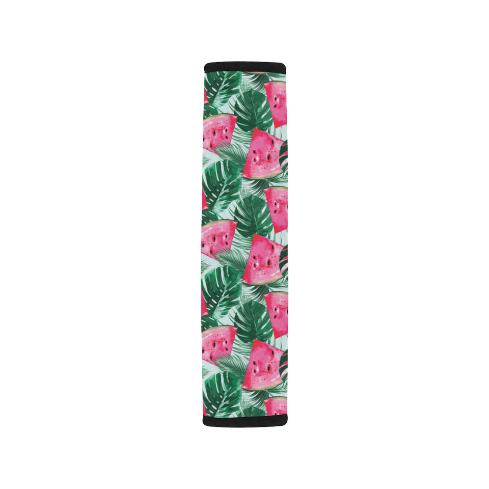 Watermelons tropical palm leaves pattern Car Seat Belt Cover