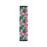 Watermelons tropical palm leaves pattern Car Seat Belt Cover