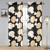 Champignon mushroom pattern Gauze Curtain