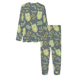 Cute owls leaves pattern Women's All Over Print Pajama Set