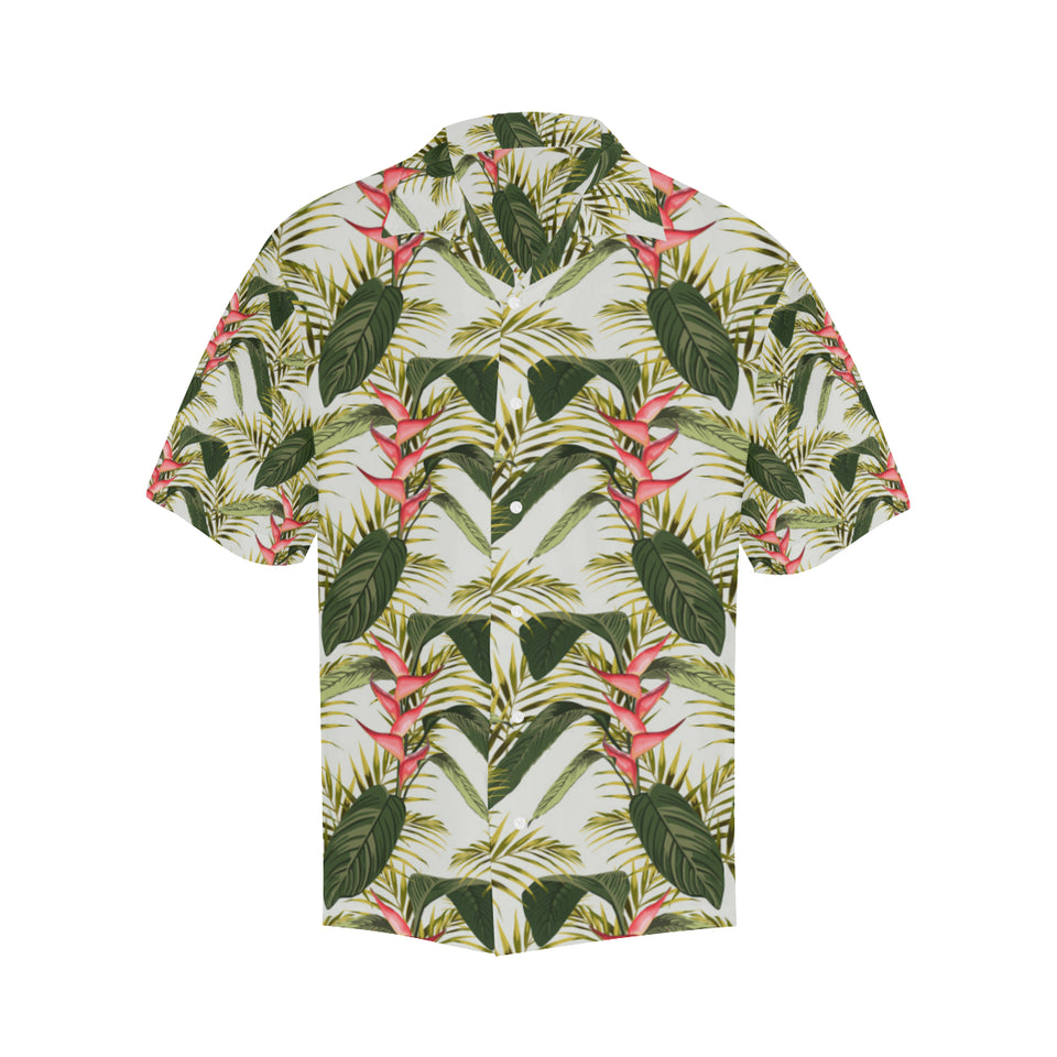 heliconia pattern Men's All Over Print Hawaiian Shirt