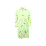 Cucumber pattern Men's Long Sleeve Belted Night Robe