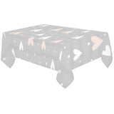 Heart pattern gray background Tablecloth