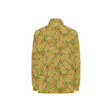 Corn Pattern Print Design 01 Women's Long Sleeve Polo Shirt