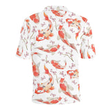 Watercolor Koi Fish Carp Fish pattern Men's All Over Print Polo Shirt