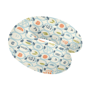 apples leaves pattern U-Shaped Travel Neck Pillow