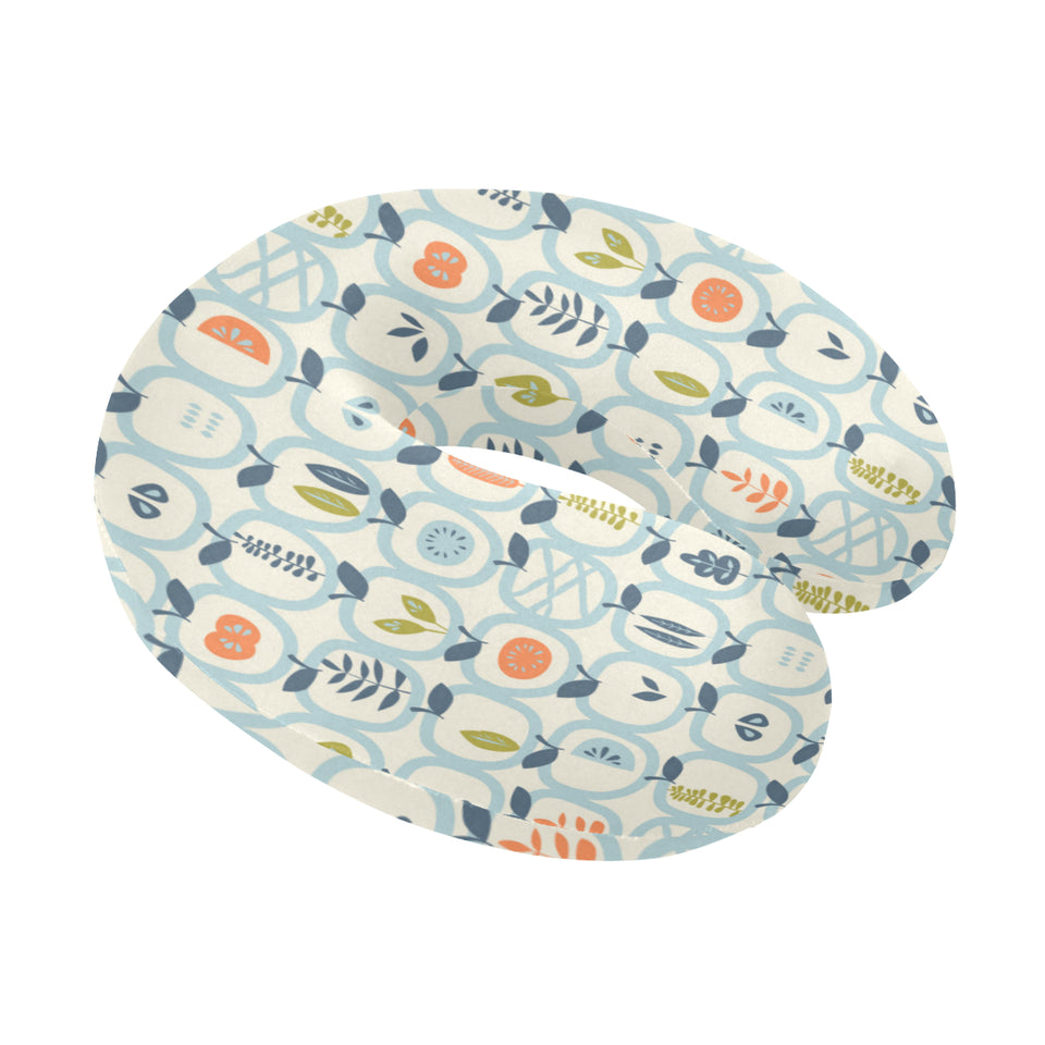apples leaves pattern U-Shaped Travel Neck Pillow